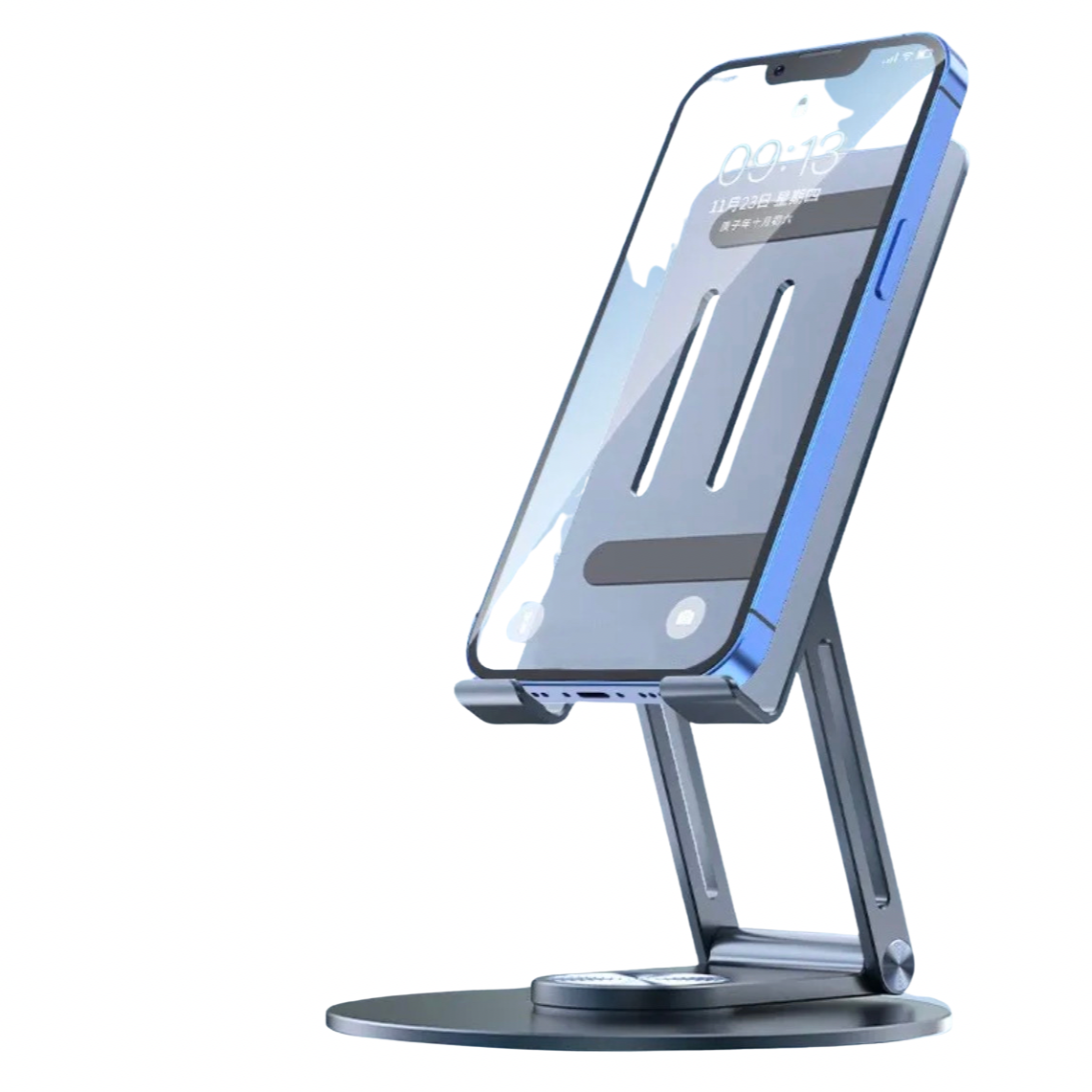Support Téléphone & Tablette – Aluminium Ajustable 360°