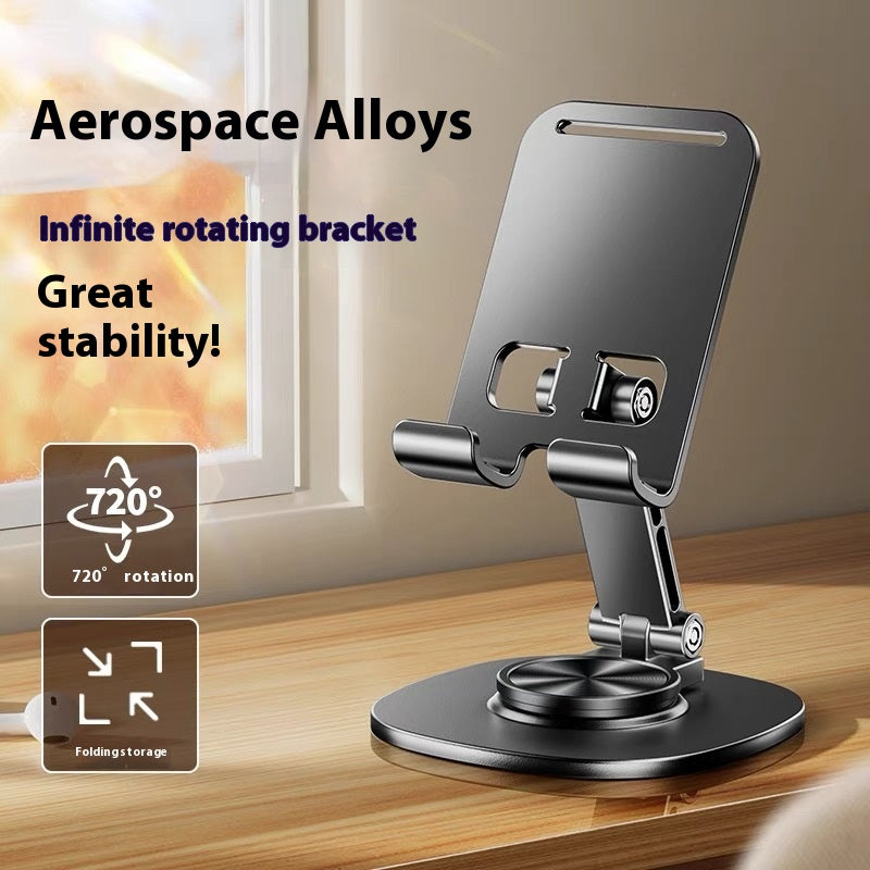Support Téléphone Aluminium – Rotation 720° & Design Minimaliste